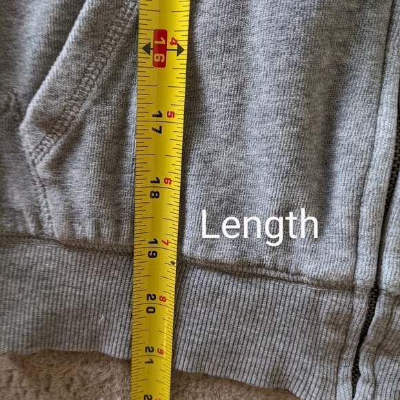 Victoria Secret Pink Grey Everyday Lounge Full-Zip Hoodie Size XS - Picture 10 of 13